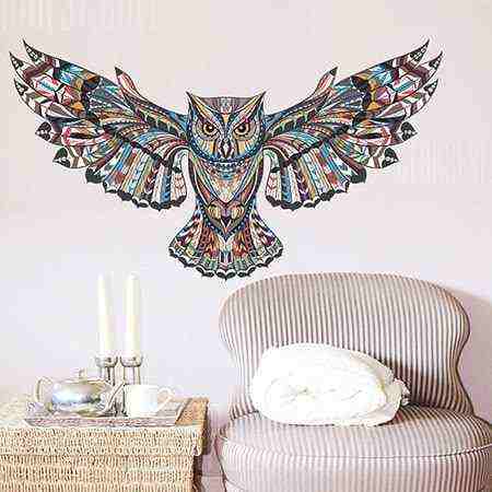 offertehitech-3D Creative Owl Design Wall Sticker