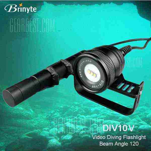 offertehitech-Brinyte DIV10V CREE XM L2 U2 3 LEDs Diving Flashlight