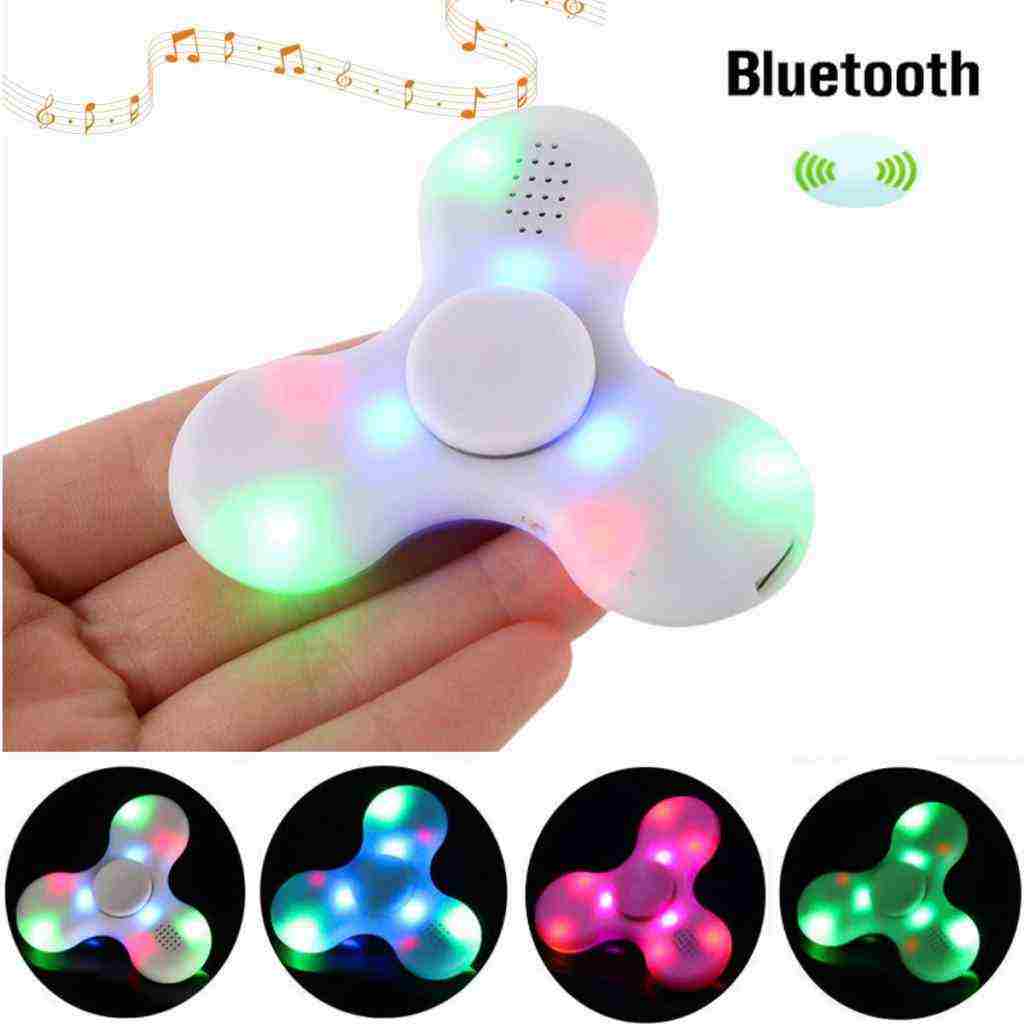 offertehitech-ECUBEE Bluetooth Spinnerper Mano Spinner Musica a LED Fidget Spinner per Dita Aiuta a Concentrare e Ridurre lo Stress