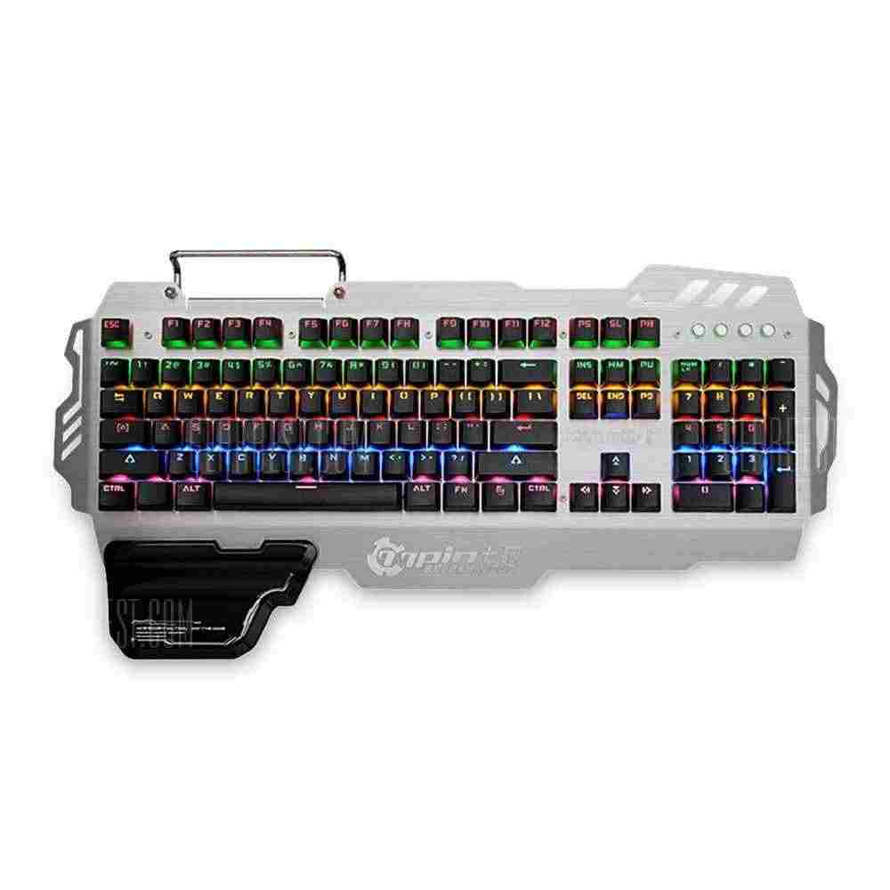 offertehitech-gearbest-7pin PK - 900 Mechanical Keyboard Adjustable lights 104 Keys