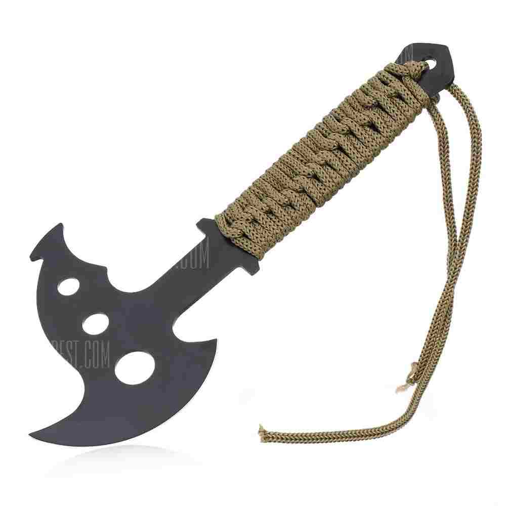 offertehitech-gearbest-Portable Stainless Steel Axe with Paracord / Sheath