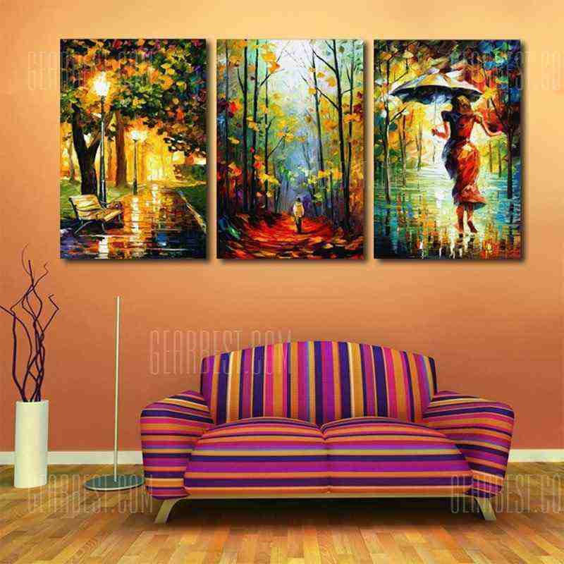 offertehitech-3pcs Abstract Painting Printing Canvas Wall Home Decoration