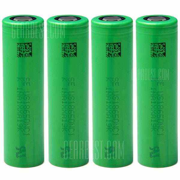 offertehitech-4 x US18650NC1 18650 3.7V 2900mAh Rechargeable Li - ion Battery 10A Discharge