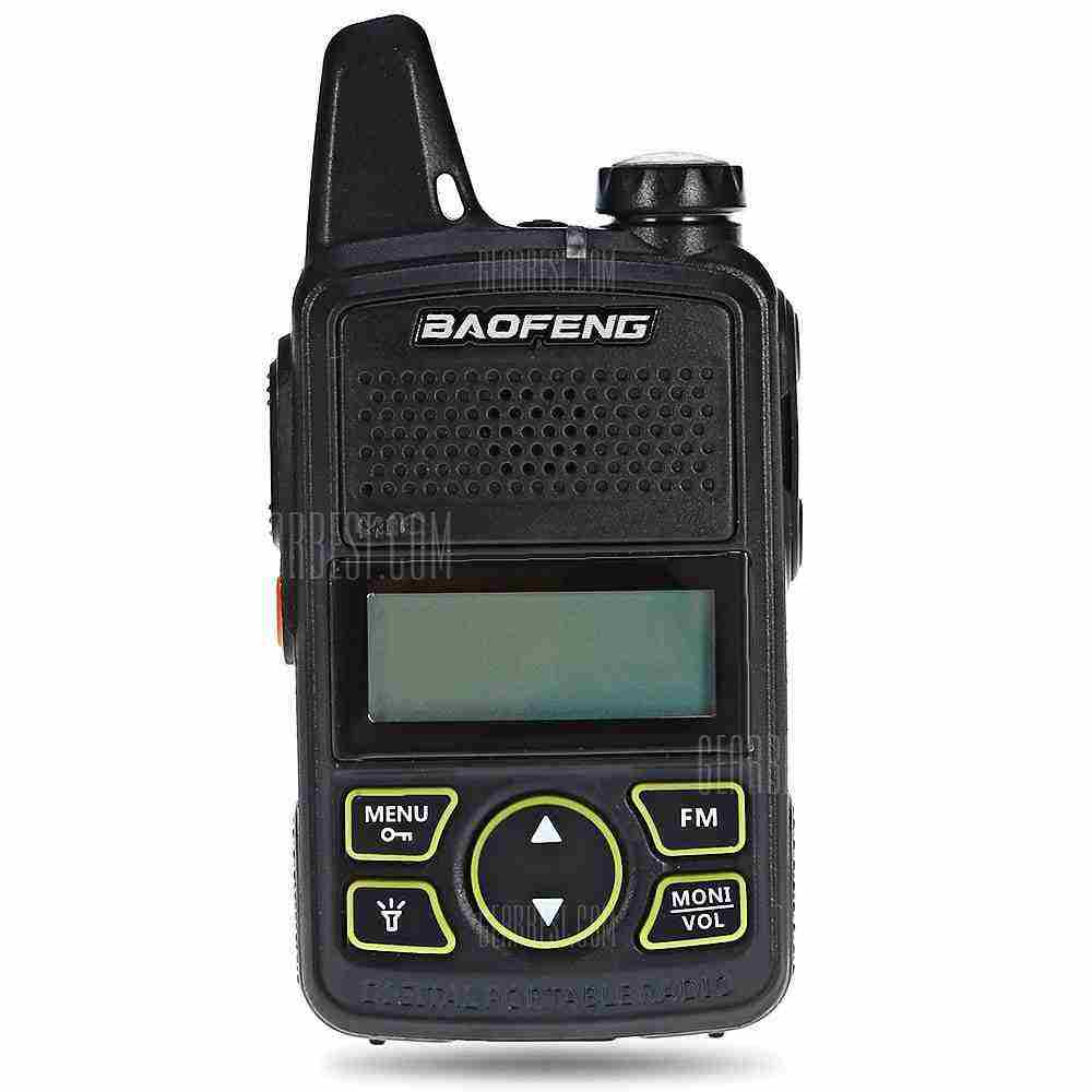 offertehitech-BAOFENG BF - T1 Walkie Talkie - BLACK