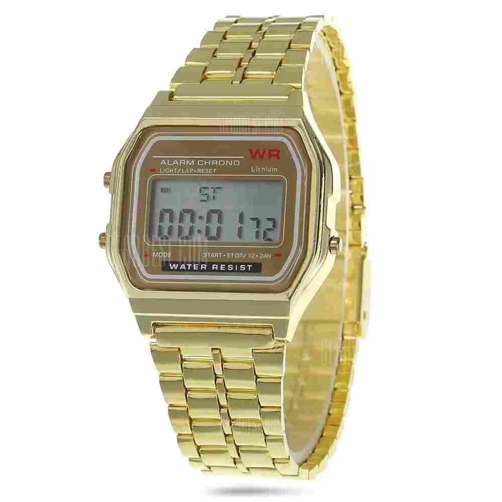 offertehitech-Day Alarm Stopwatch Men LED Watch Analog Wristwatch