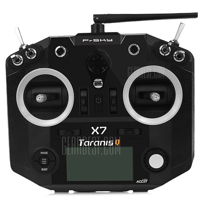 offertehitech-FrSky TARANIS Q X7 2.4GHz 7CH Transmitter - BLACK