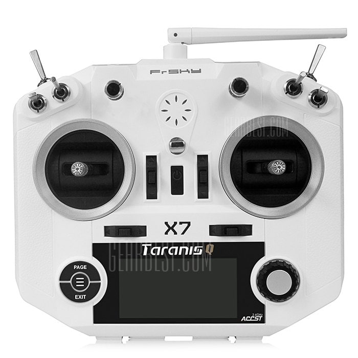 offertehitech-FrSky TARANIS Q X7 2.4GHz 7CH Transmitter - WHITE