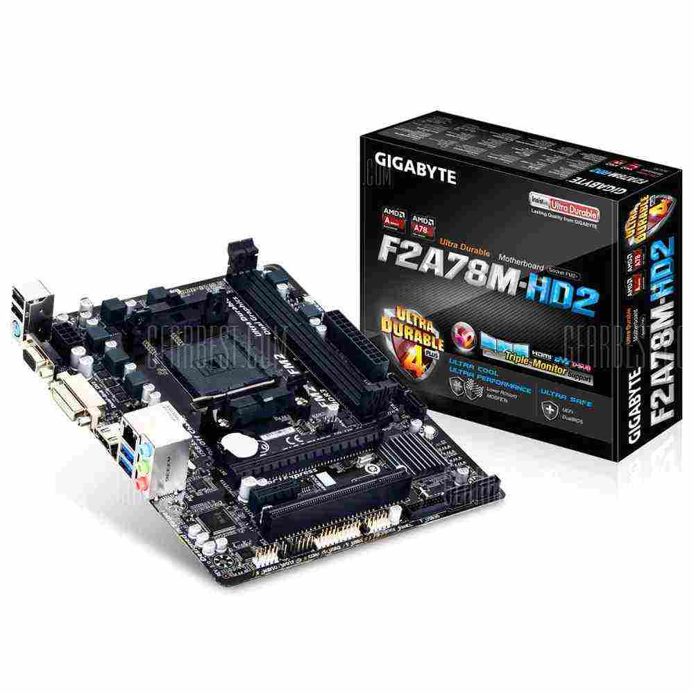 offertehitech-Gigabyte F2A78M-HD2 FM2+ AMD A78 Motherboard