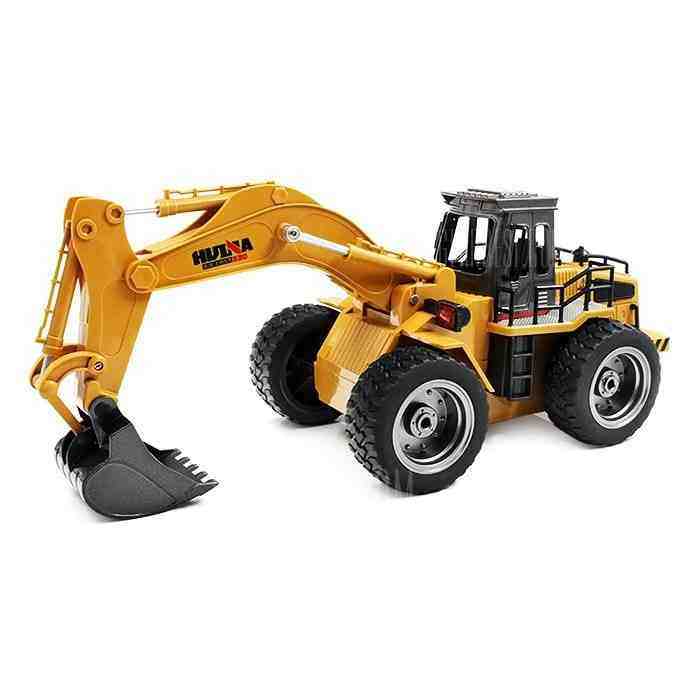 offertehitech-HUINA TOYS 1530 1:18 2.4GHz 6CH RC Alloy Rooter Truck - RTR - DEEP YELLOW