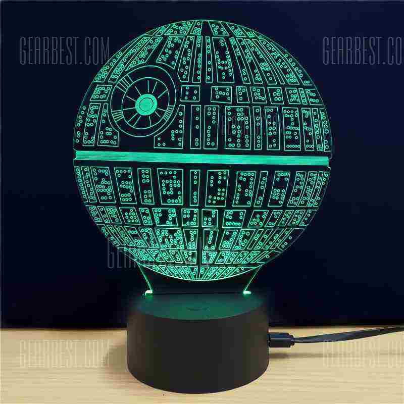 offertehitech-M.Sparkling Creative 3D Lamp Star Wars The Death Star Shape Table Lamp