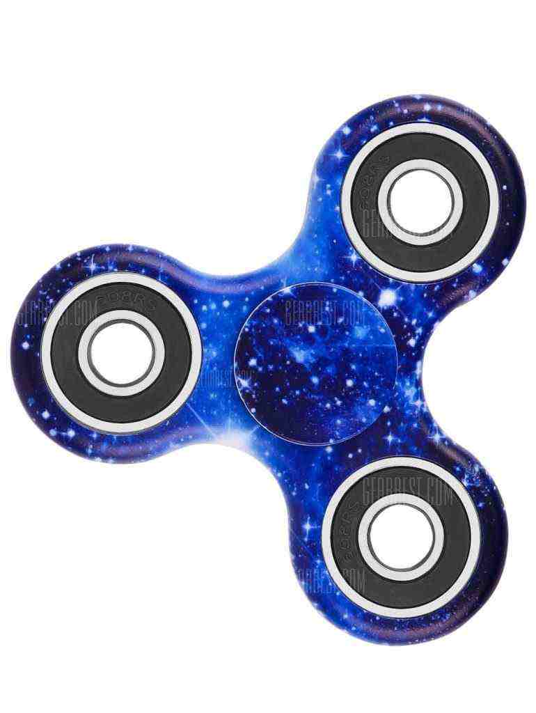 offertehitech-Star Sky Print Focus Toy Stress Relief Fidget Spinner - DEEP BLUE