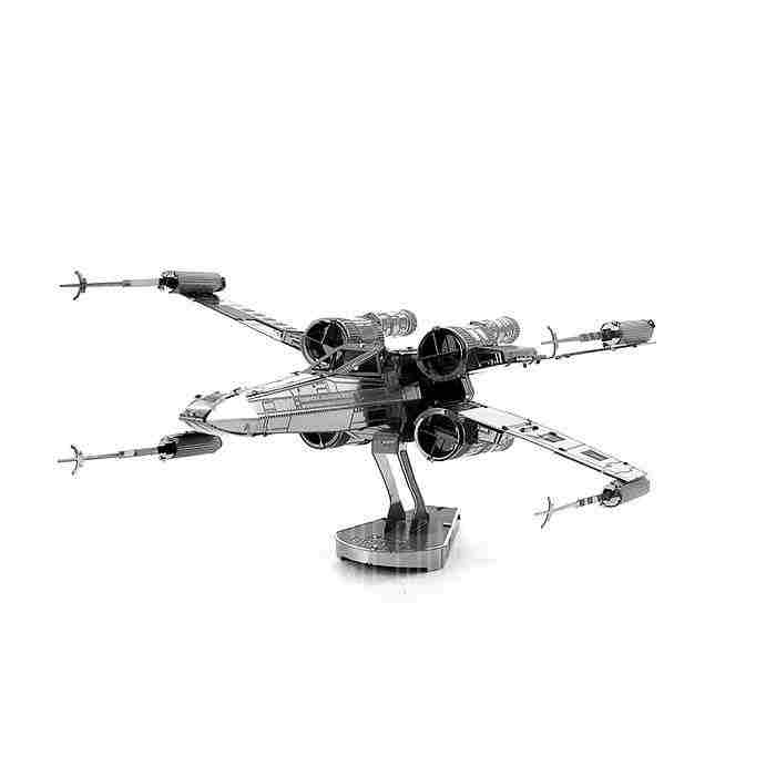 offertehitech-X-wing Warplane Metal 3D Puzzle - SILVER