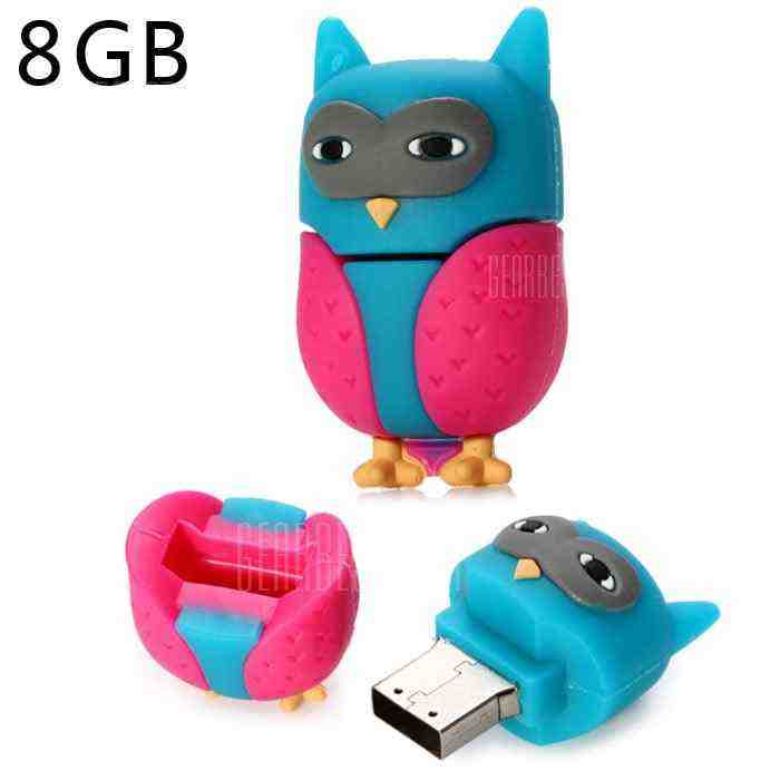 offertehitech-gearbest-8GB Owl Type USB 2.0 Flash Memory Drive