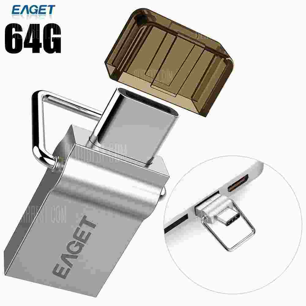 offertehitech-gearbest-EAGET CU10 64G USB 3.0 to Type-C Flash Drive