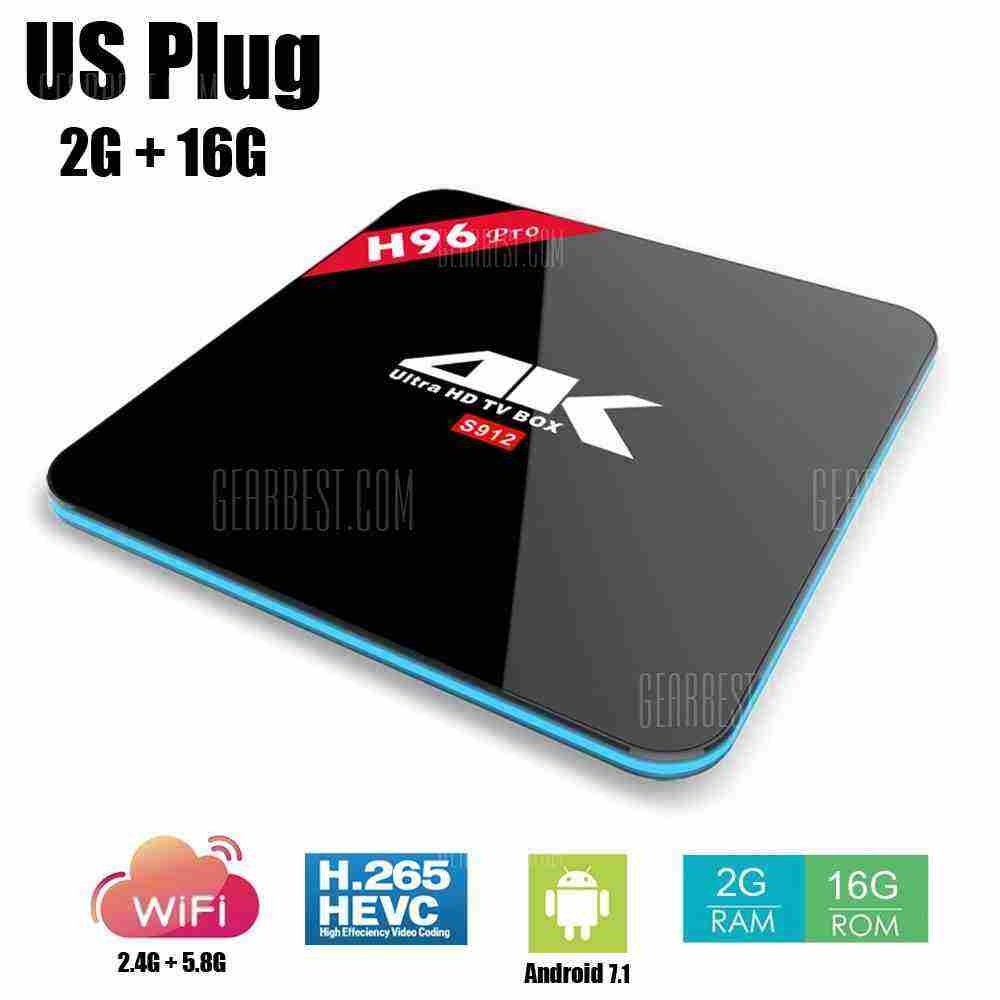 offertehitech-gearbest-H96 PRO Android TV Box Amlogic S912 Octa Core