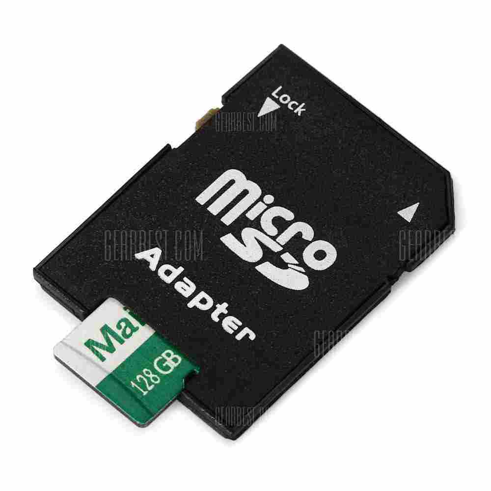 offertehitech-gearbest-Maikou 2 in 1 128GB Micro SD Card + Adapter