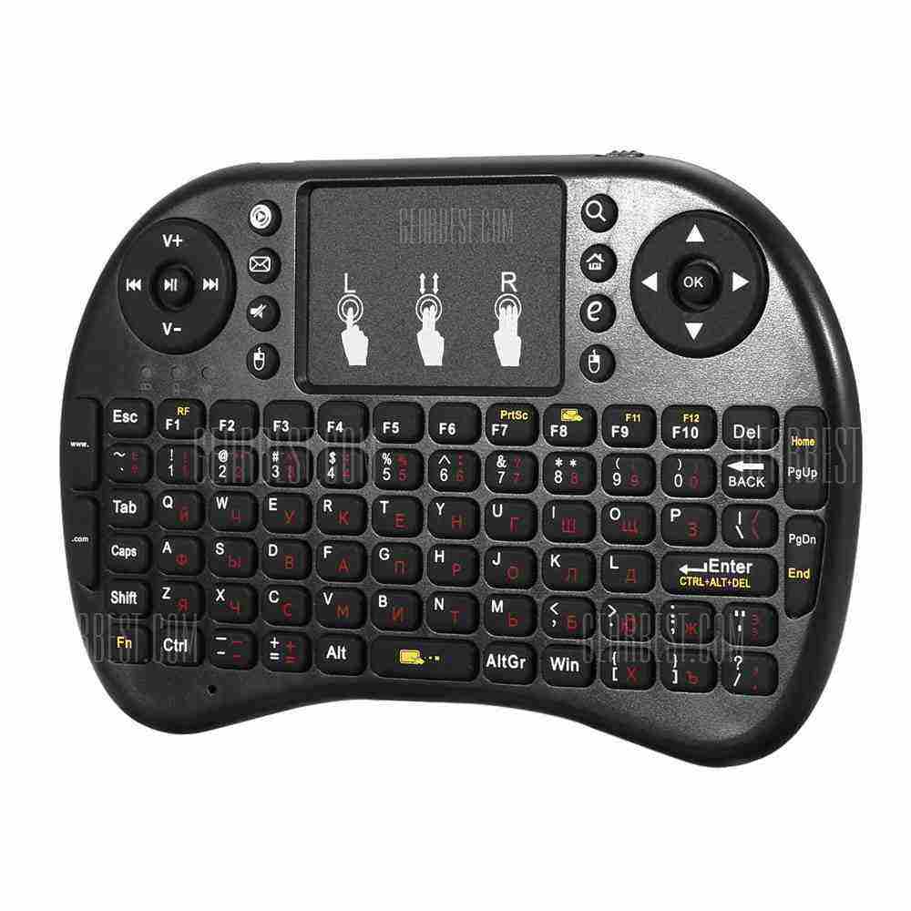 offertehitech-gearbest-iPazzPort KP - 810 - 21F 2.4GHz Wireless QWERTY Keyboard