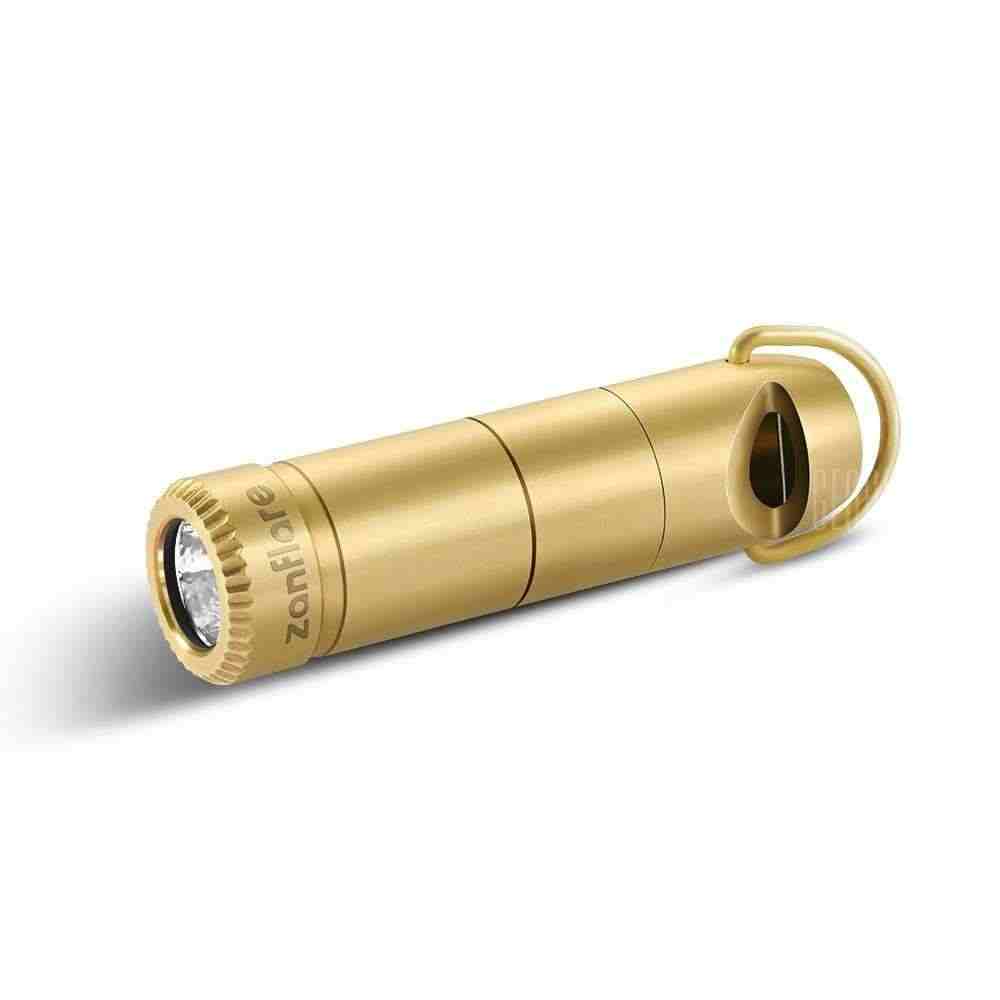 offertehitech-zanflare F6 Rechargeable EDC Flashlight - BATTERY INCLUDED GOLDEN YELLOW