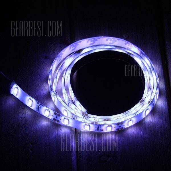 offertehitech-18W 100CM 60 x SMD 5730 12V Water - resistant Pure White Flexible LED Strip Tape Light