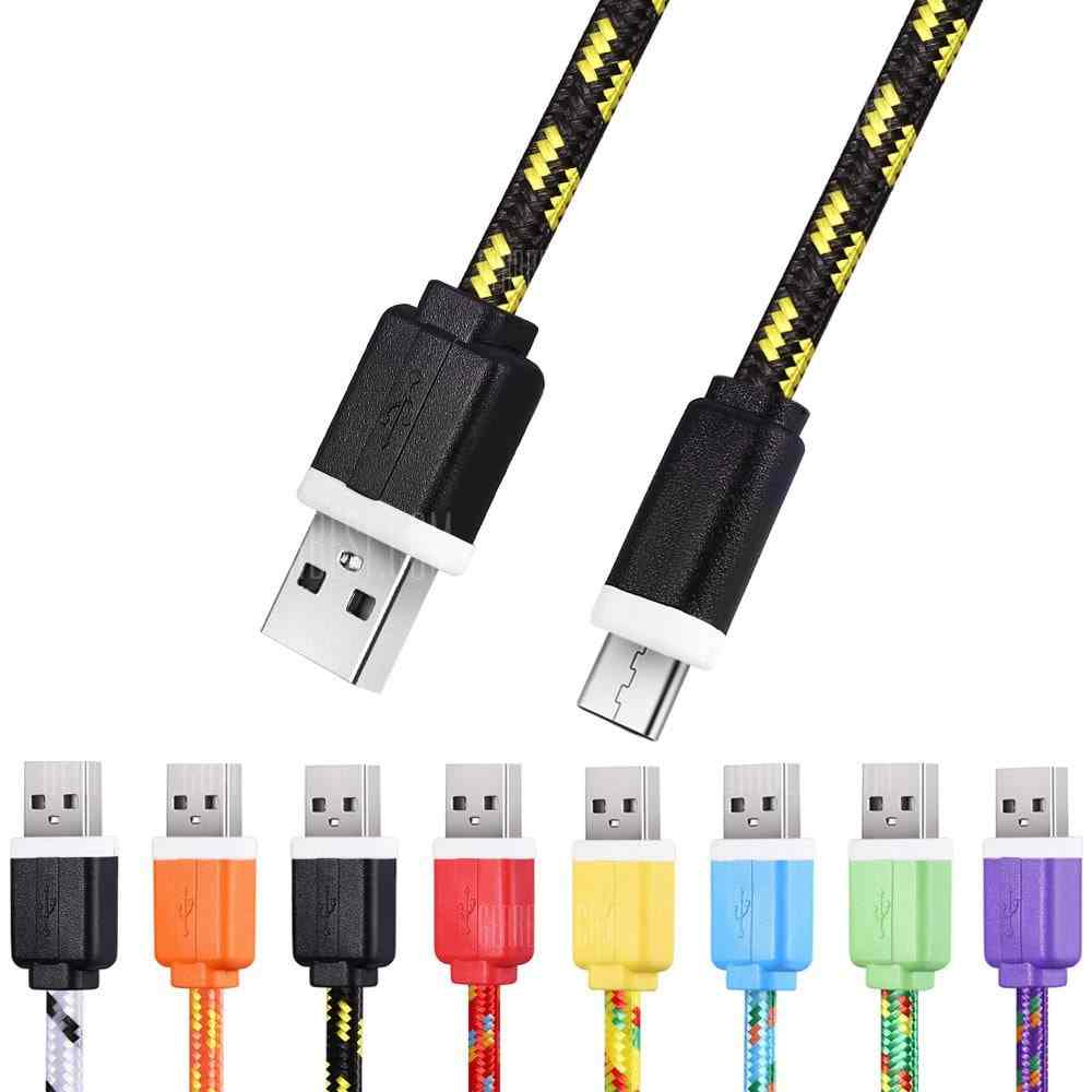 offertehitech-1M Micro USB Flat Braided Charger Cable