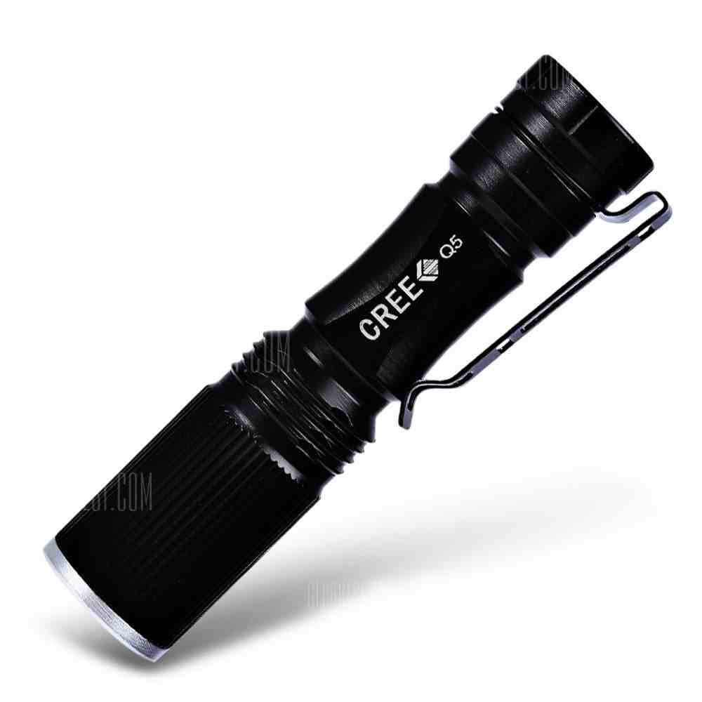 offertehitech-Cree XPE Q5 600Lm Zoomable LED Flashlight 1 x AA / 14500