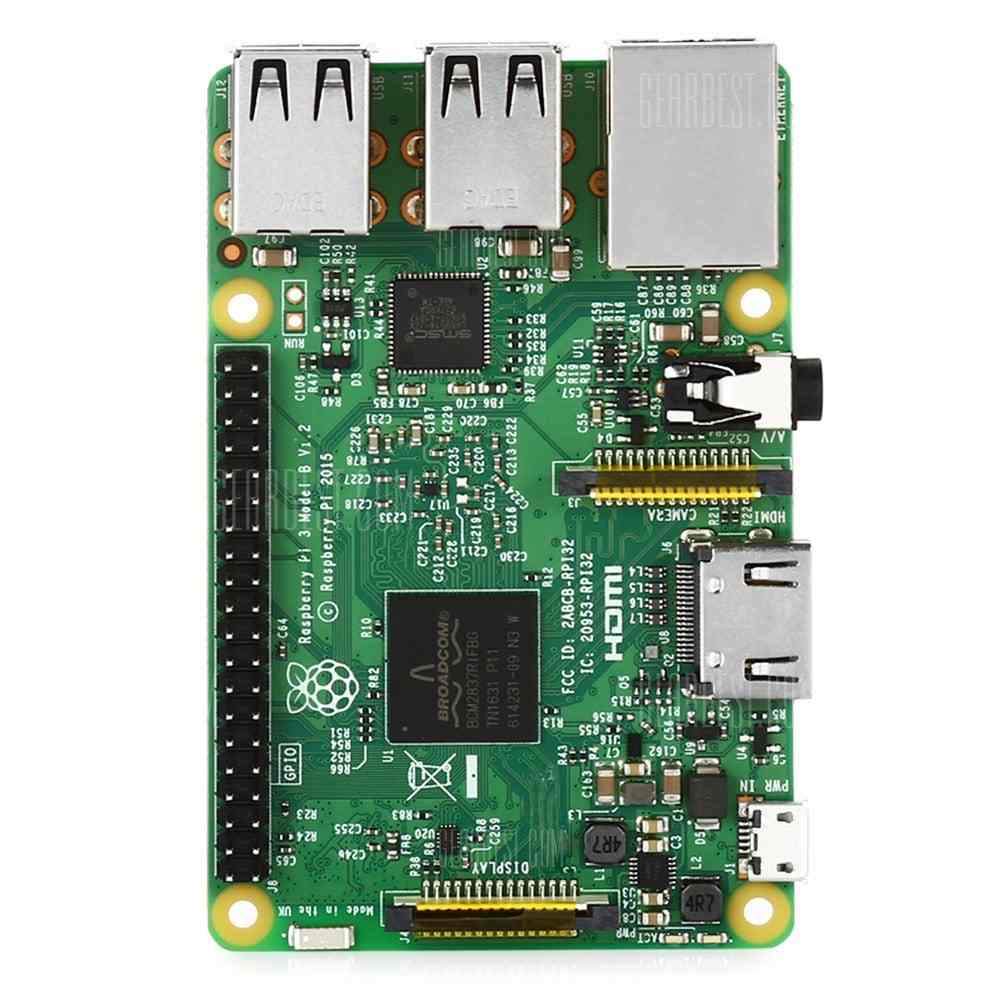 offertehitech-DIY Raspberry Pi Model 3 B Motherboard - ENGLISH VERSION GREEN