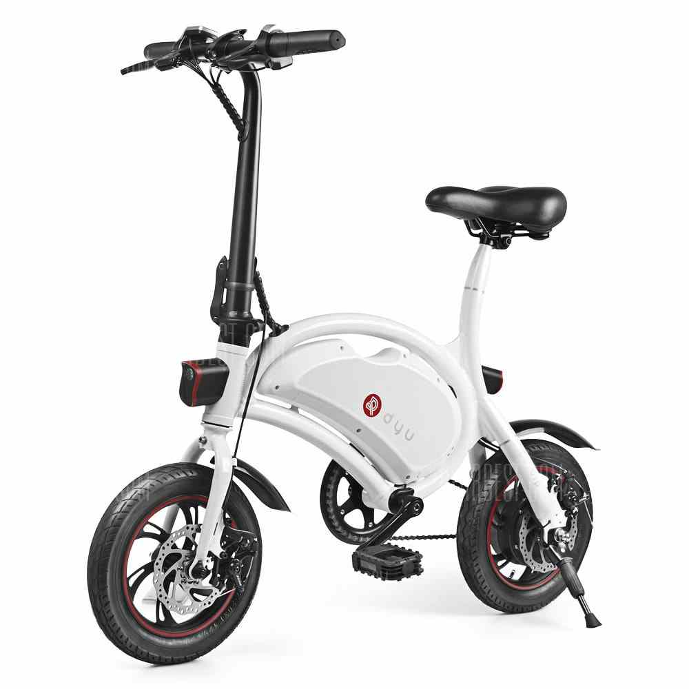 offertehitech-F - wheel DYU D2 Folding Electric Bike 5.2Ah Battery EU Plug