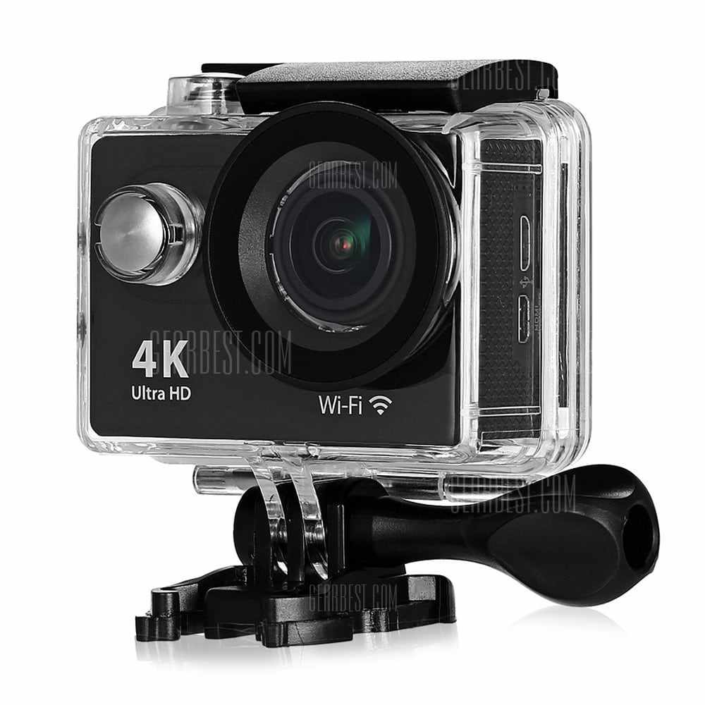 offertehitech-H9 Ultra HD 4K Action Camera - EU PLUG BLACK