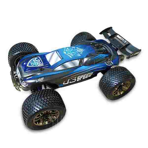 offertehitech-JLB Racing J3SPEED 1:10 4WD RC Off-road Truggy - RTR - EU PLUG BLUE