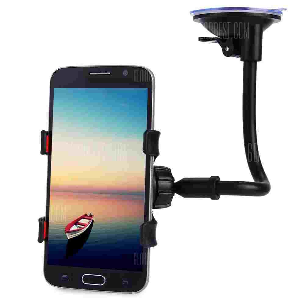 offertehitech-Long Arm Car Windscreen Cellphone Holder - BLACK