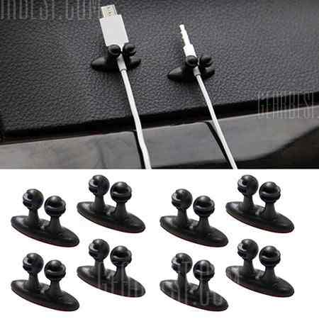 offertehitech-Lot Car Wire Cable Holder Tie Clip Fixer Organizer 8PCS