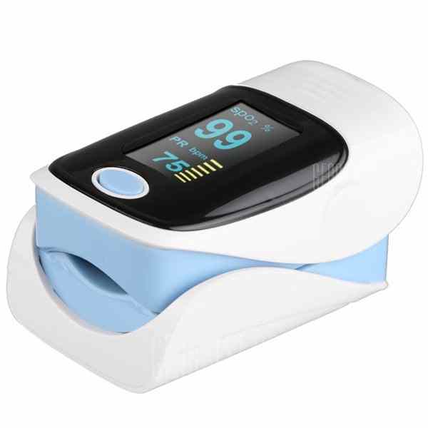 offertehitech-RZ001 OLED Display Fingertip Pulse Oximeter SpO2 Oxygen Monitor for Healthcare Home Use