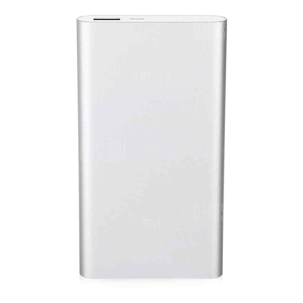 offertehitech-Original Xiaomi Ultra-thin 10000mAh Mobile Power Bank 2 - SILVER