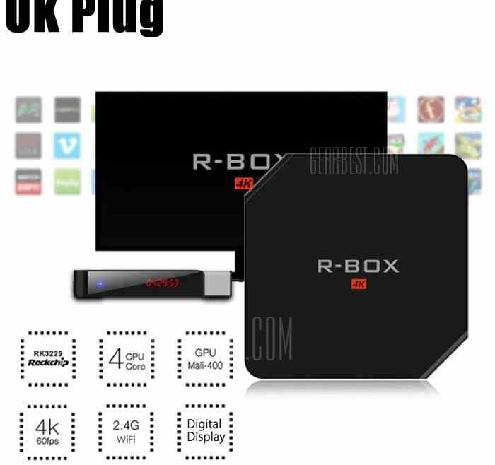 offertehitech-gearbest-R - BOX 4K HD Smart Android Box TV 32Bit