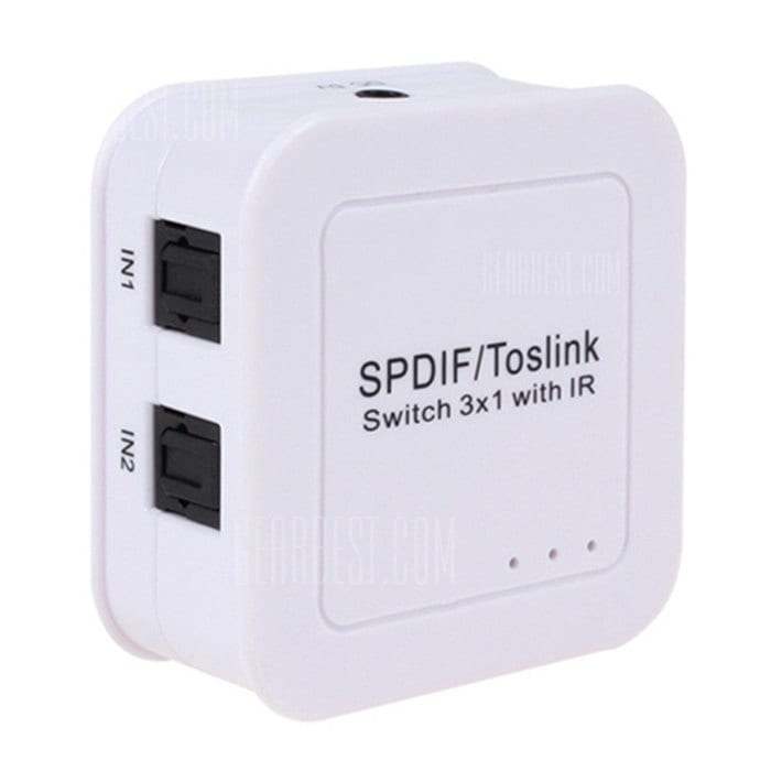 offertehitech-gearbest-SPDIF / Toslink Optical Audio 3 x 1 Switcher