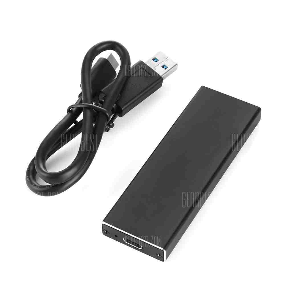 offertehitech-gearbest-ZOMY Mini USB 3.1 to M.2 NGFF External SSD Enclosure