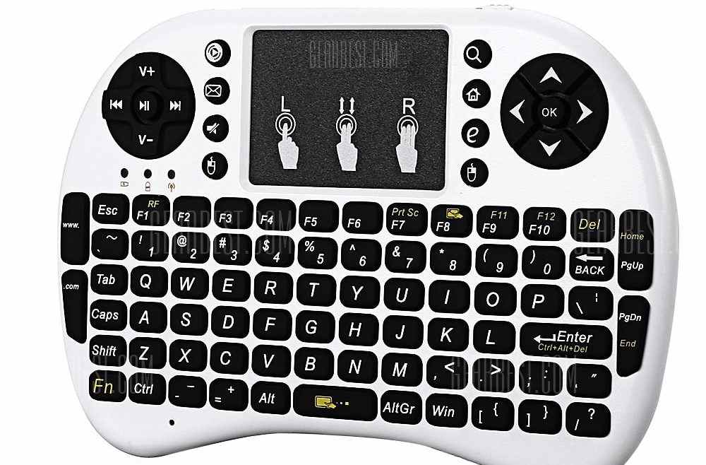 offertehitech-gearbest-iPazzPort KP - 810 - 21F 2.4GHz Wireless QWERTY Keyboard