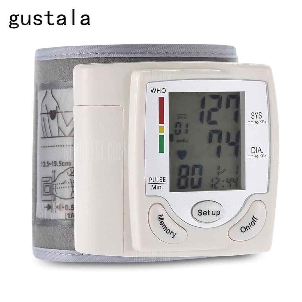 offertehitech-gustala CK-101S Health Care Wrist Portable Digital Automatic Blood Pressure Monitor