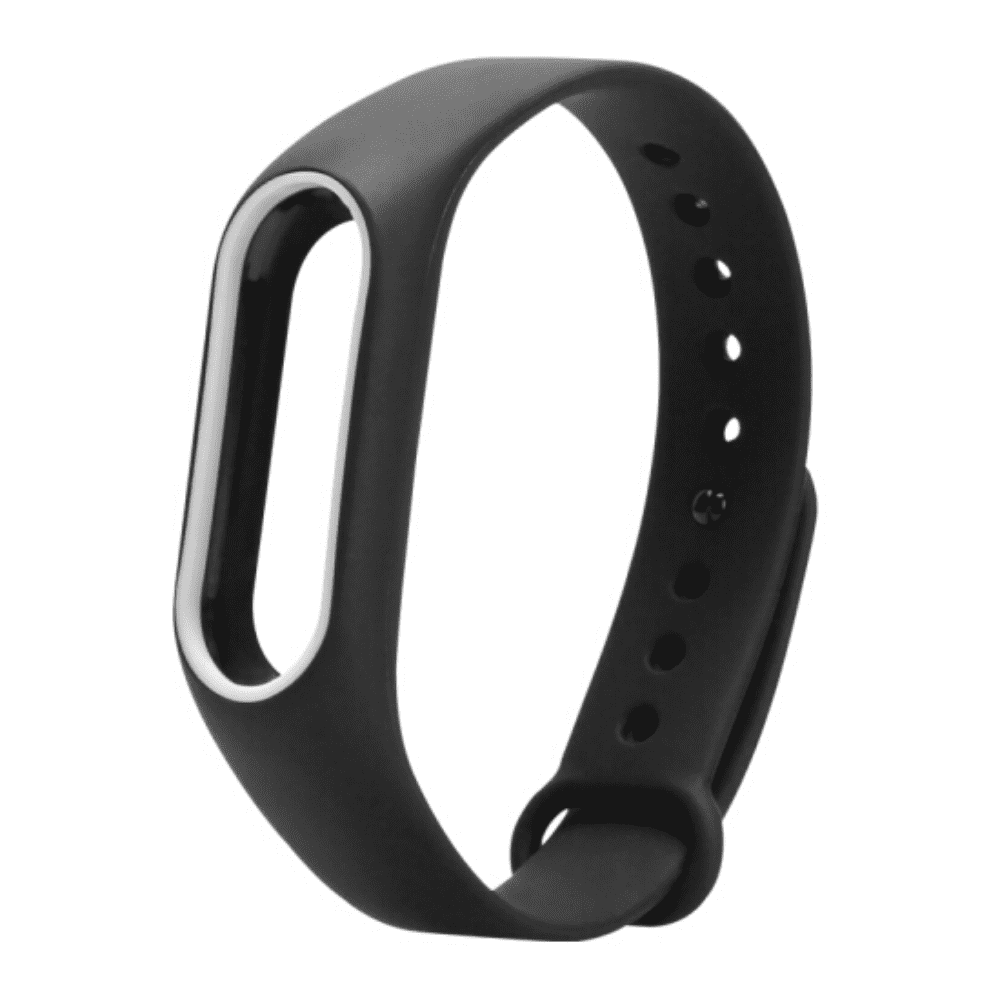 offertehitech-ochic Smart Wrist Watch Strap for Xiaomi Miband 2 - BLACK WHITE