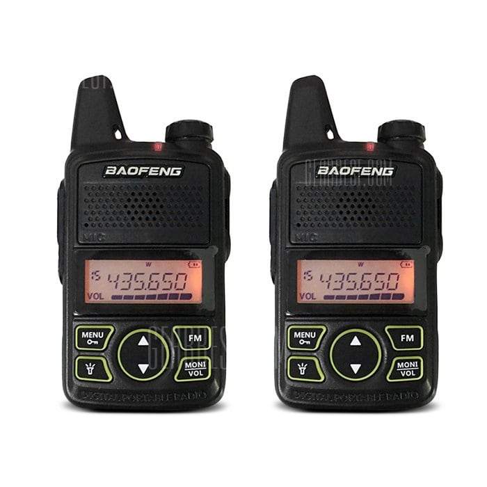 offertehitech-2PCS BAOFENG T1 Mini Wireless Handheld Walkie Talkies