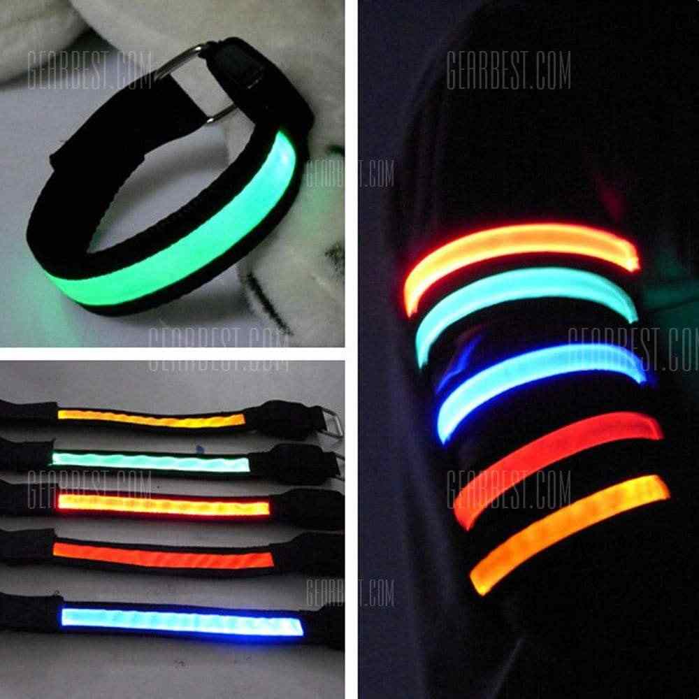 offertehitech-3 Mode 1 LED Safety Reflective Armband for Night Cycling