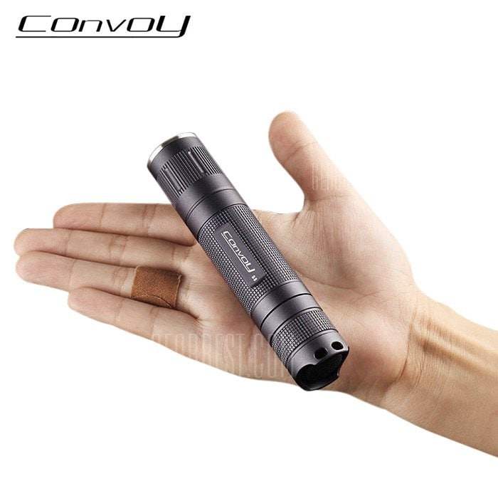 offertehitech-Convoy S3 XM - L2 U2 1A LED Waterproof Flashlight - 7135 X 8 TITANIUM GREY - U2 (1A)