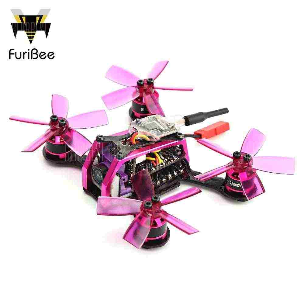 offertehitech-FuriBee GT 90MM Fire Dancer Micro FPV Racing Drone - BNF WITH FRSKY RECEIVER COLORMIX