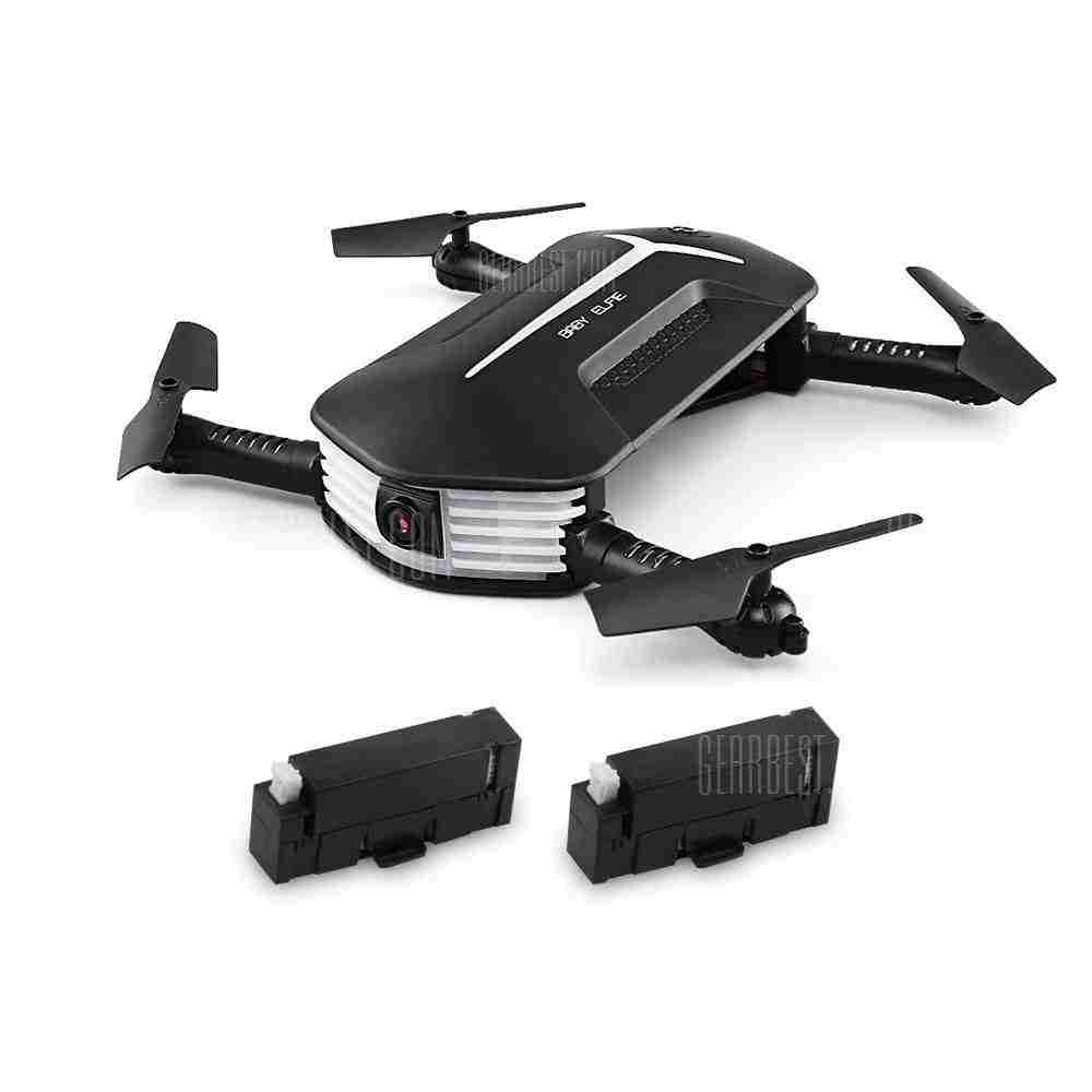 offertehitech-JJRC H37 MINI BABY ELFIE Foldable RC Drone - RTF - WITH TWO BATTERIES BLACK