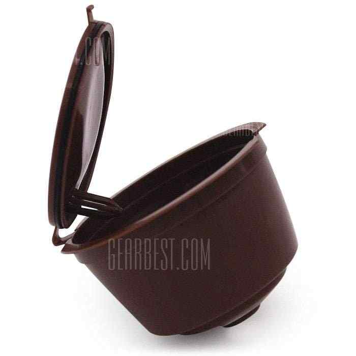 offertehitech-Practical Coffee Filter Capsule Cup - BROWN