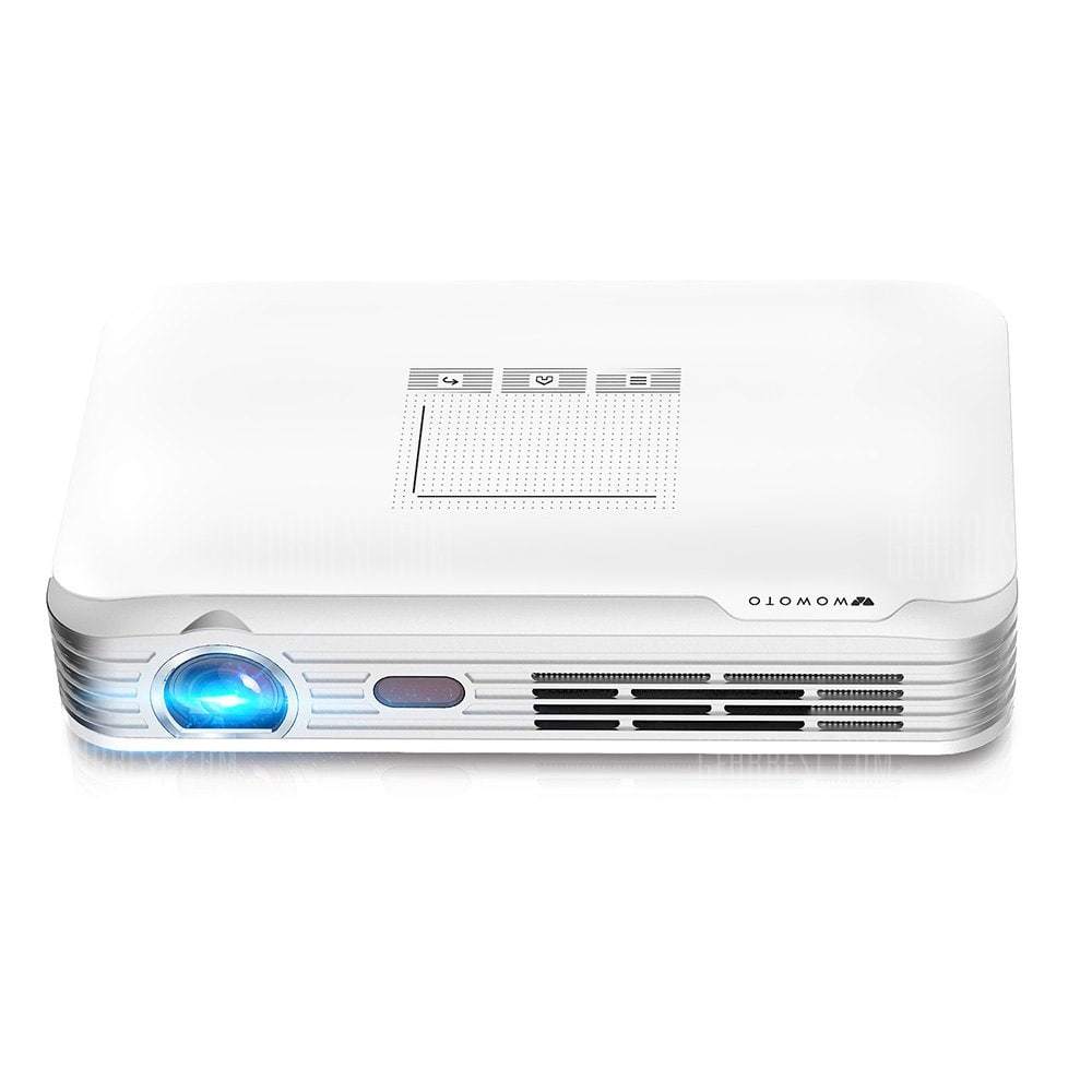 offertehitech-WOWOTO T8E 2000 Lumens DLP 3D Video Projector - WHITE