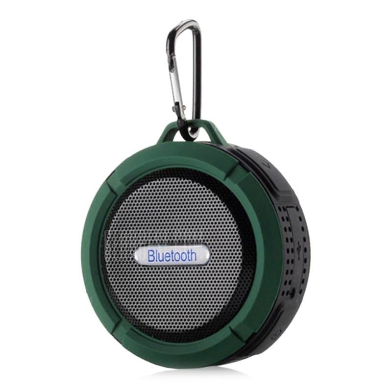 offertehitech-Waterproof Wireless Mini Outdoor Bluetooth Speaker - 9*9*5CM ARMY GREEN