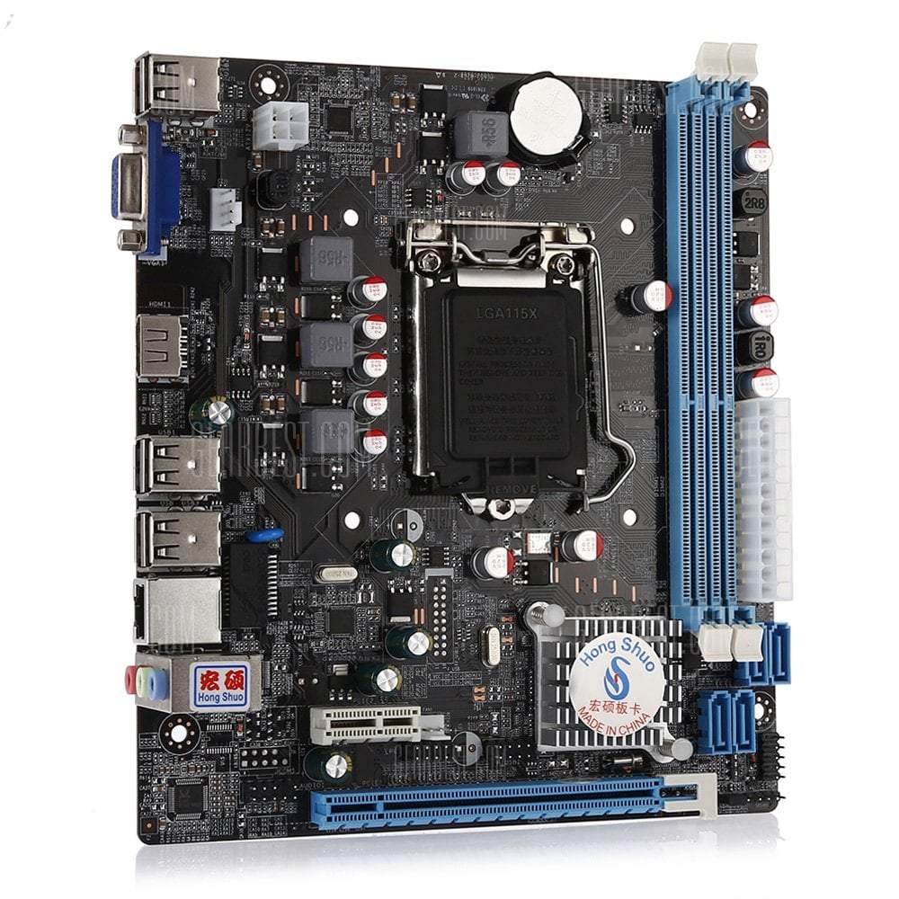 offertehitech-gearbest-HONGSHUO H61 Micro ATX Motherboard