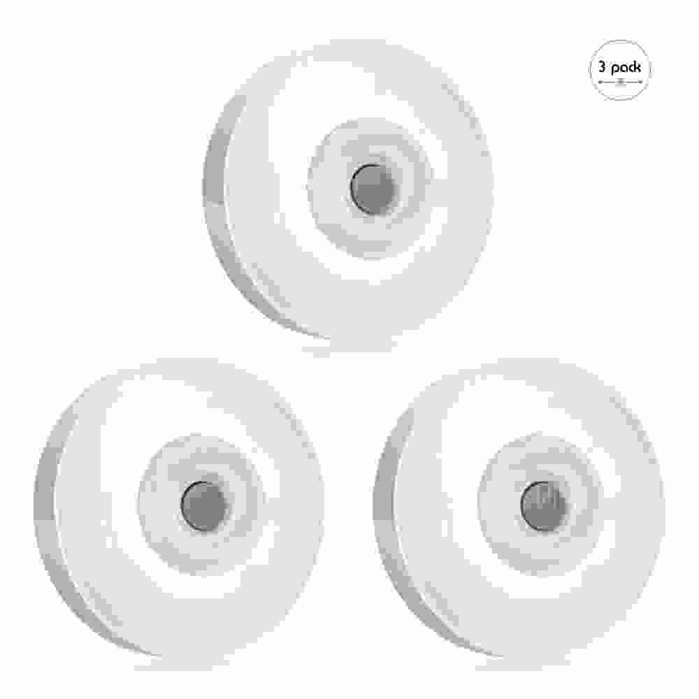 offertehitech-3PCS Famirosa N002 LED Wireless Round Night Light for Stair - WHITE