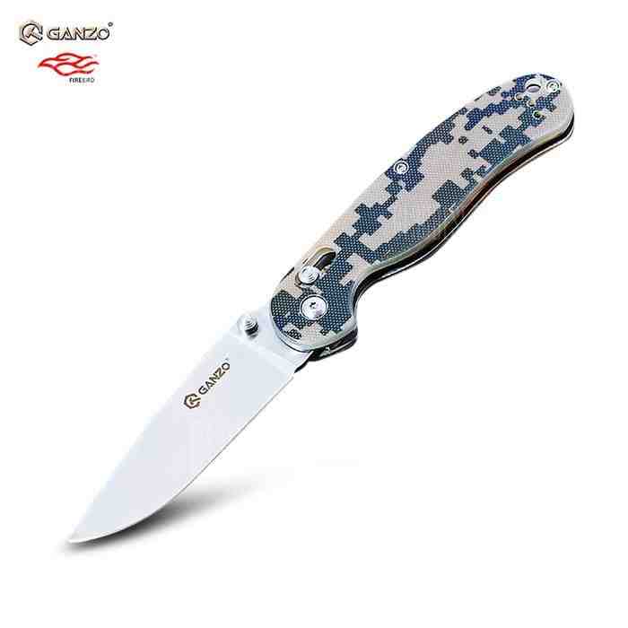 offertehitech-Ganzo G727M - CA Folding Knife with Axis Lock and Clip - CAMOUFLAGE